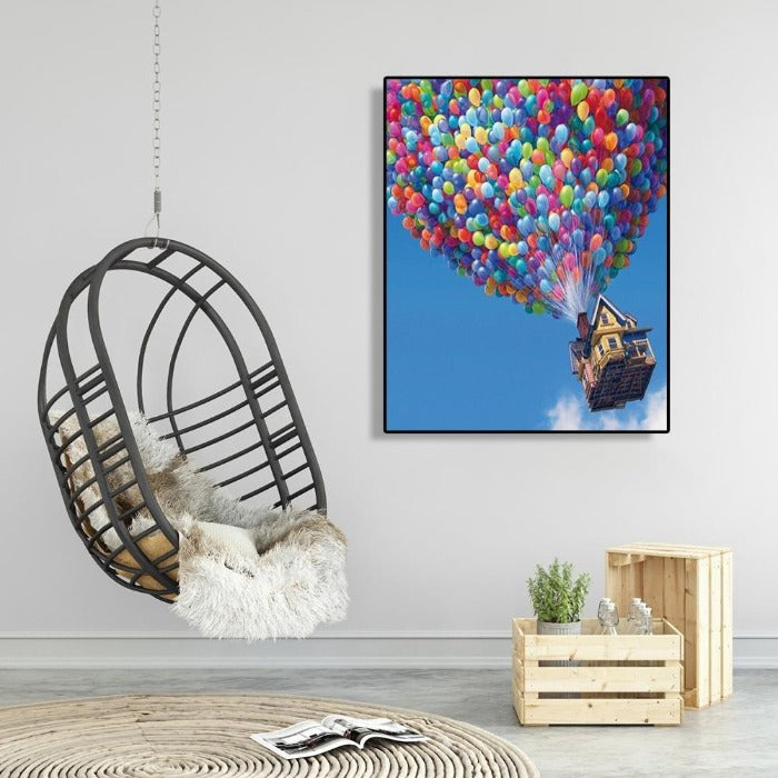  Paint By Number Oil Painting Balloon House Art Picture Craft