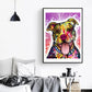 Diamond Painting - Full Round - Colorful Dog C