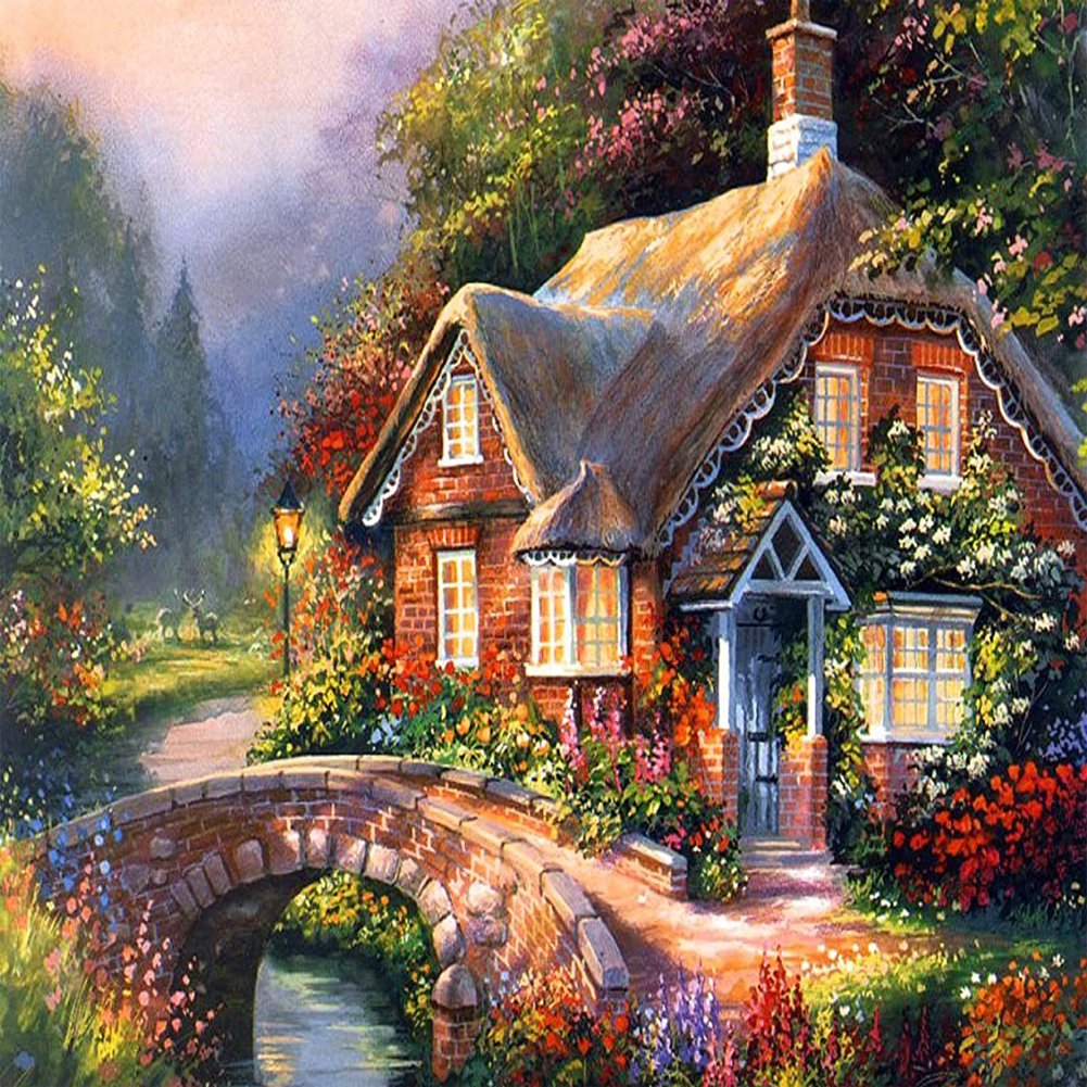 Diamond Painting - Full Round - Beautiful House A