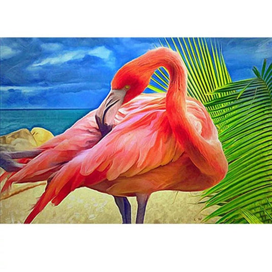 Paint By Number Oil Painting Pink Bird (40*50cm)