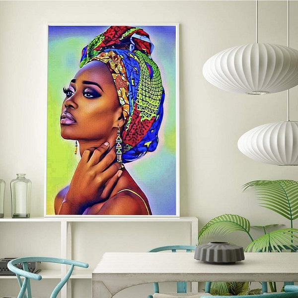 African Women Full Round Diamond Painting Kits