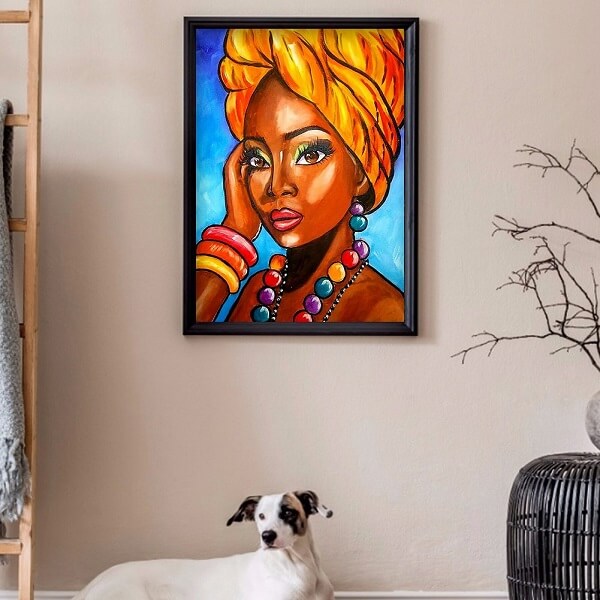 African Women With Jewelry Full Round Diamond Painting Kits