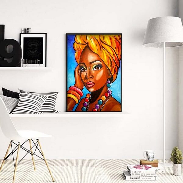 African Women With Jewelry Full Round Diamond Painting Kits