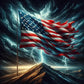 5D DIY Diamond Painting Kit - Full Round / Square - American Flag B