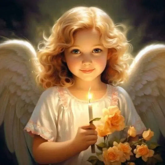 5D DIY Diamond Painting Kit - Full Round / Square - Cute Angel A