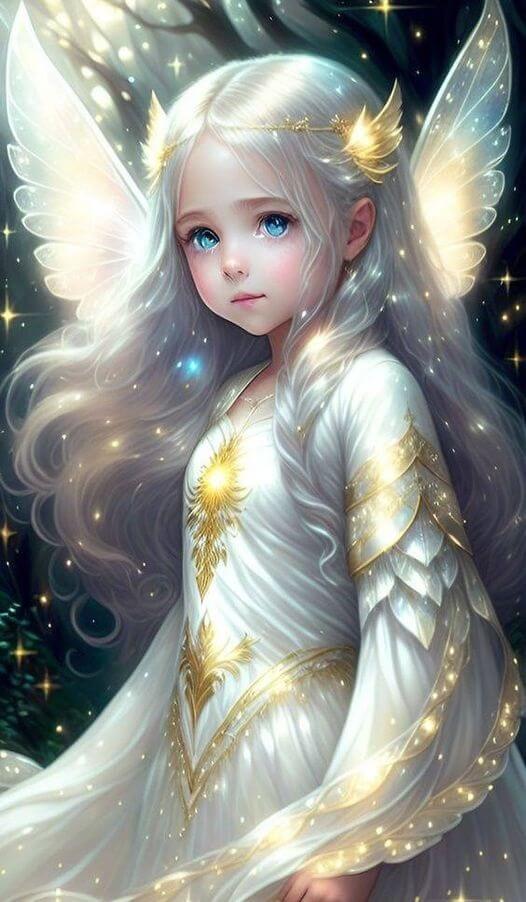Diamond Painting - Full Round / Square - Angel Girl