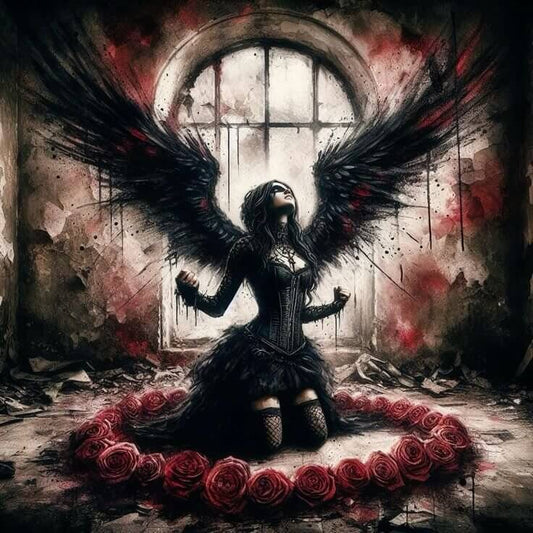 5D DIY Angel Of Darkness Diamond Painting