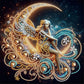 DIY Angel On Moon Crystal Rhinestone Diamond Art Kit 