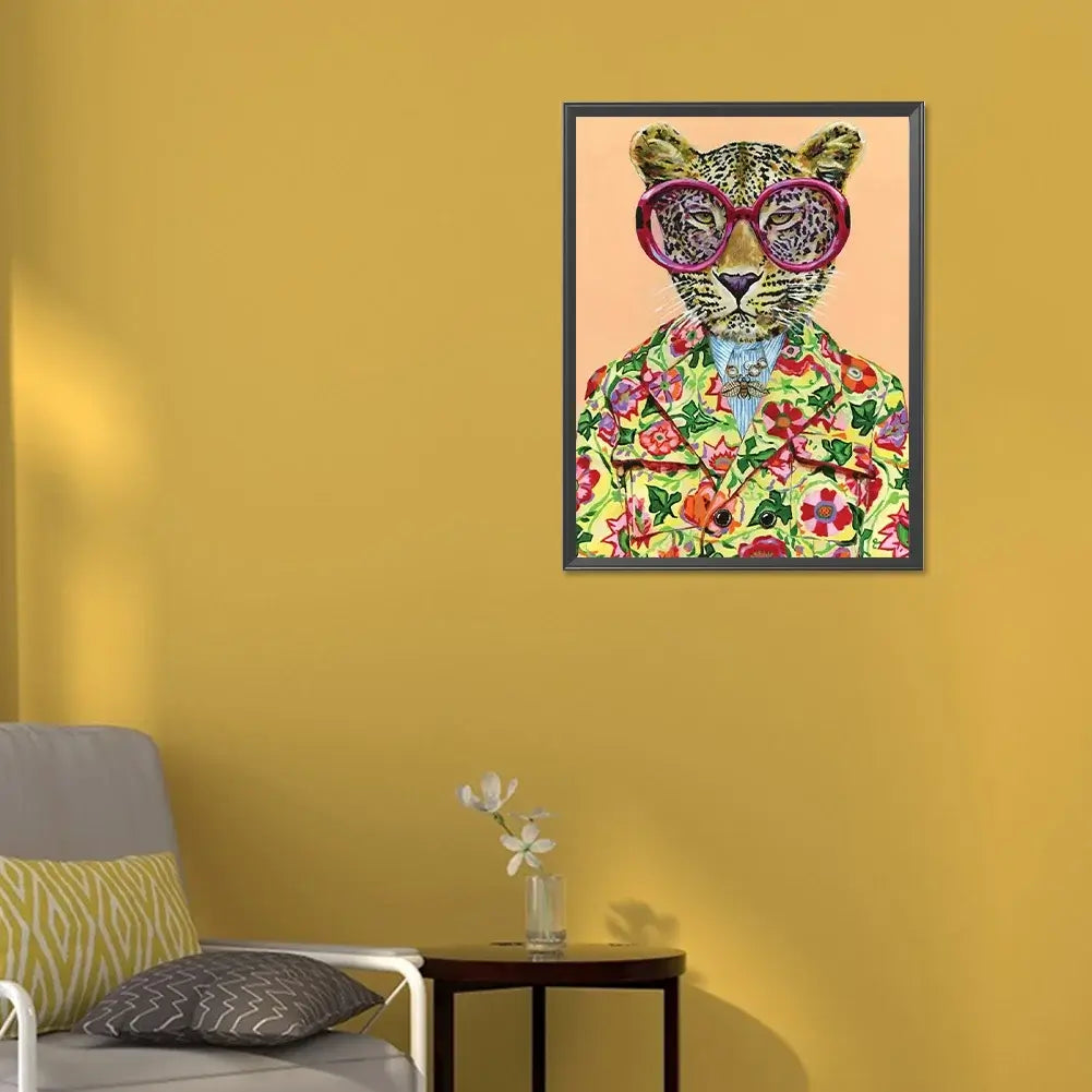 Anthropomorphic Leopard 5D DIY Diamond art Kit
