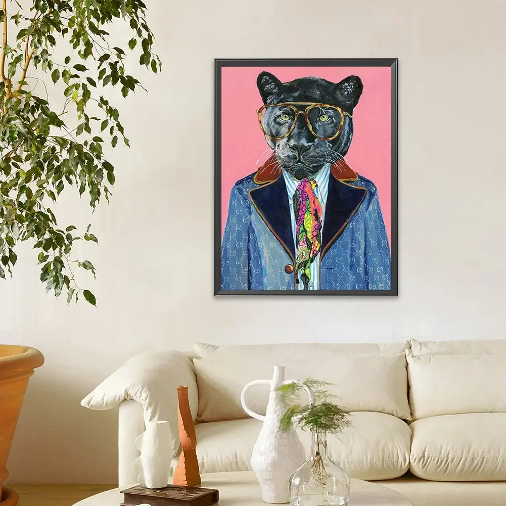 Anthropomorphic Leopard 5D DIY Diamond Painting Kit