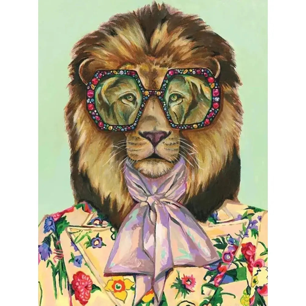 5D DIY Diamond Painting Kit - Full Round / Square - Anthropomorphic Lion