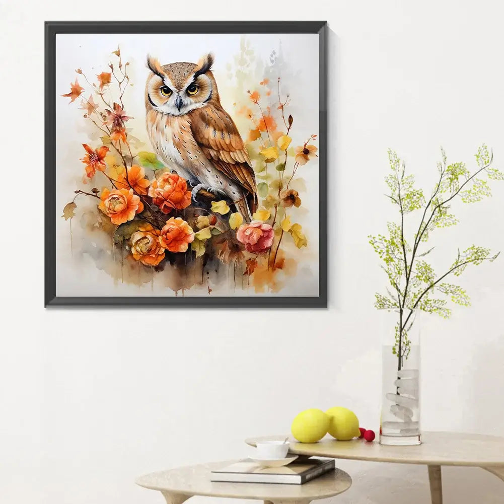 autumn owl diamond art