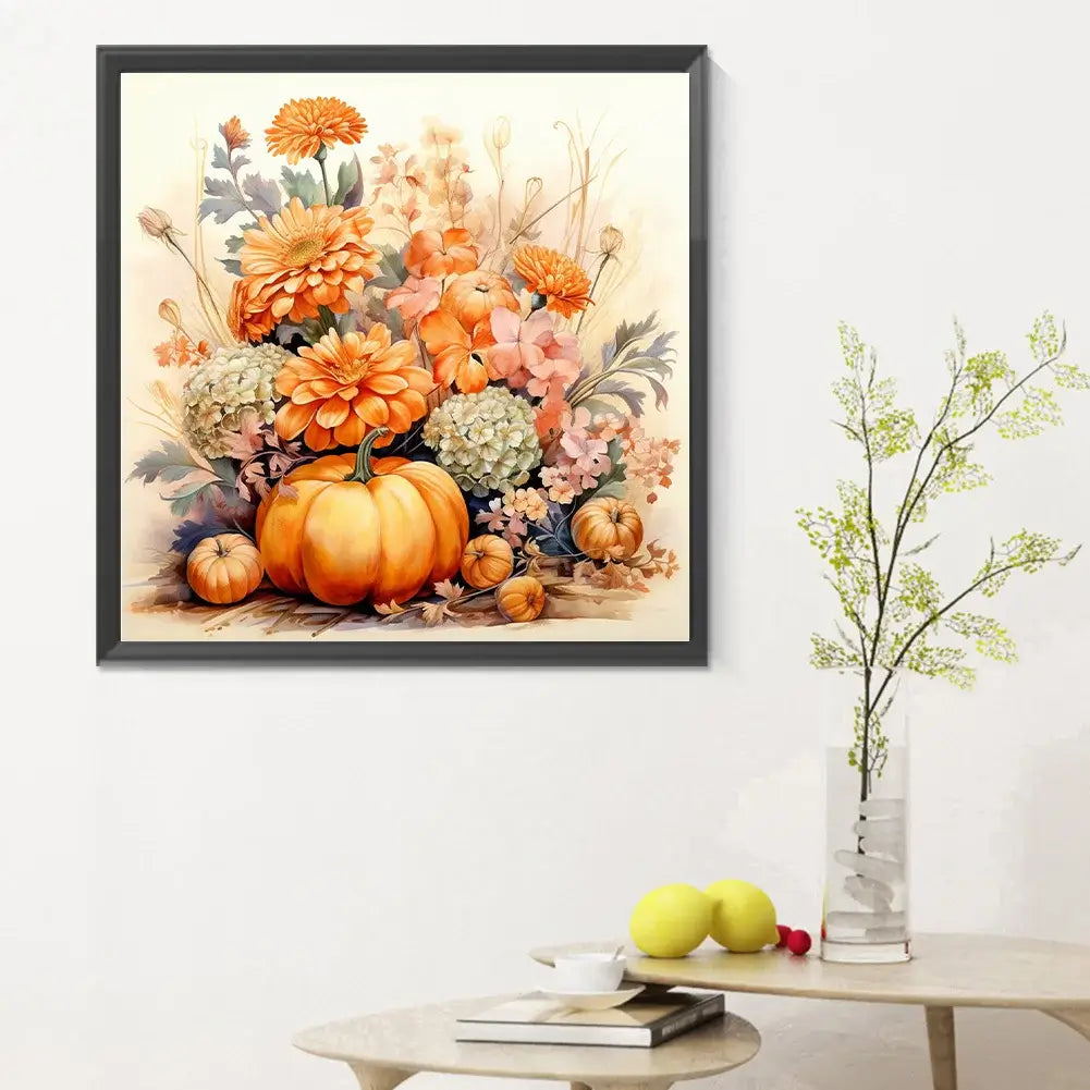 autumn pumpkin diamond painting kit