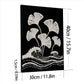 DIY Pearl Painting With Frame - Handmade Self-Adhesive Pearls - Ginkgo Leaves (30*40cm) B