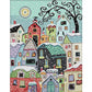 11ct Stamped Cross Stitch Snow Street Scenery(51*61cm)