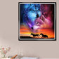 Diamond Painting - Full Round - Wolf Under The Stars