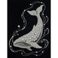 DIY Pearl Painting With Frame - Handmade Self-Adhesive Pearls - White Whale (30*40cm)