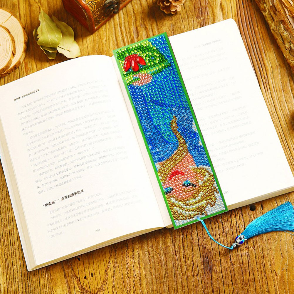 DIY Diamond Painting Bookmark with Tassel Elsa