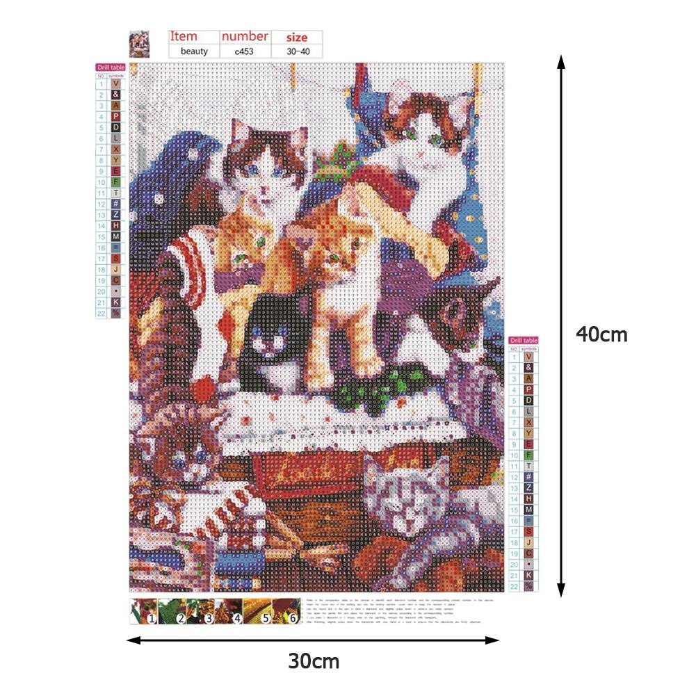 5D DIY Diamond Painting Kit - Full Round - Fantastic Cat