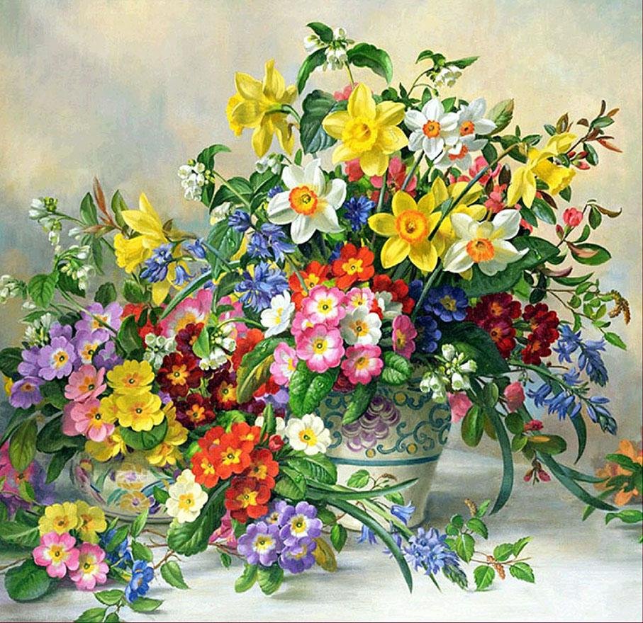 Diamond Painting - Partial Round - Flowers