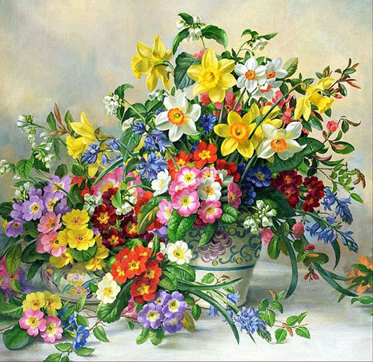 Diamond Painting - Partial Round - Flowers