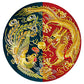 11ct Stamped Cross Stitch Dragon And Phoenix Quilting Fabric (60*60cm)