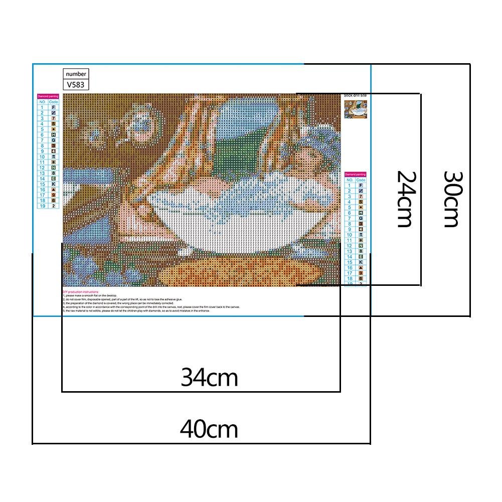 Diamond Painting - Full Round - Bathing Girl