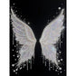 DIY Pearl Painting With Frame - Handmade Self-Adhesive Pearls - Wing (30*40cm)