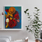 Frameless Oil Paint By Numbers Guitar Singer Acrylic paint Canvas Picture