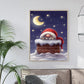 Diamond Painting - Full Round - Santa Climbing The Chimney