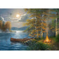 5D Diy Diamond Painting Kit Full Round Beads Night Lake