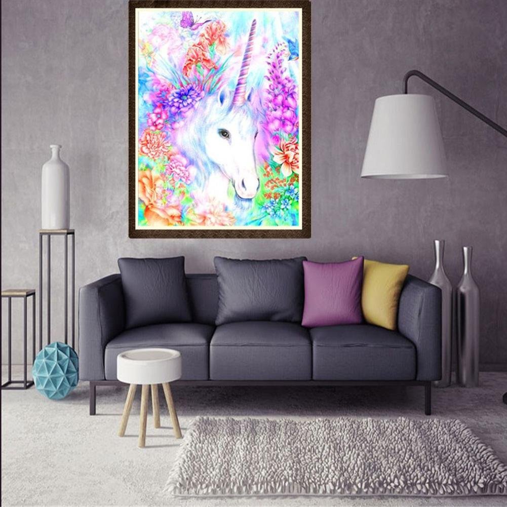 Diamond Painting - Partial Round - Unicorn B