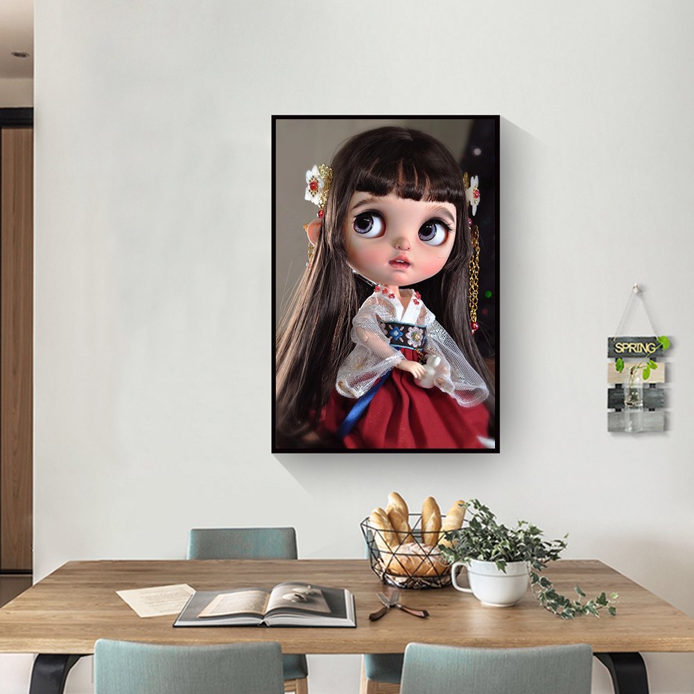 5D DIY Diamond Painting Kit - Full Round - Cute Doll