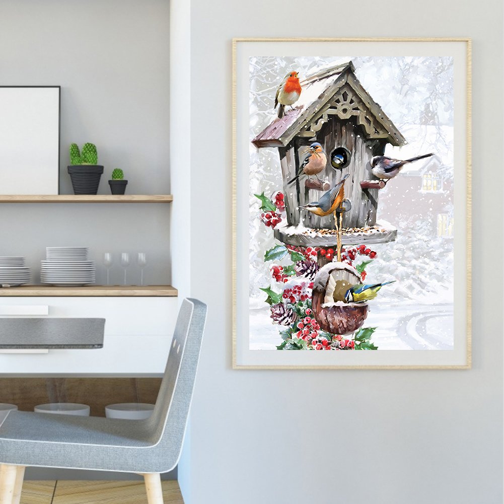 11ct Stamped Cross Stitch - Birds House(40*56cm)