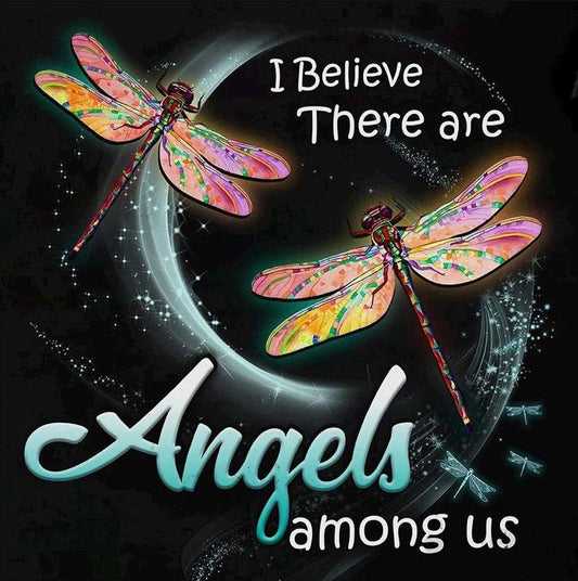 5D Diy Diamond Painting Kit Full Round Beads Dragonfly