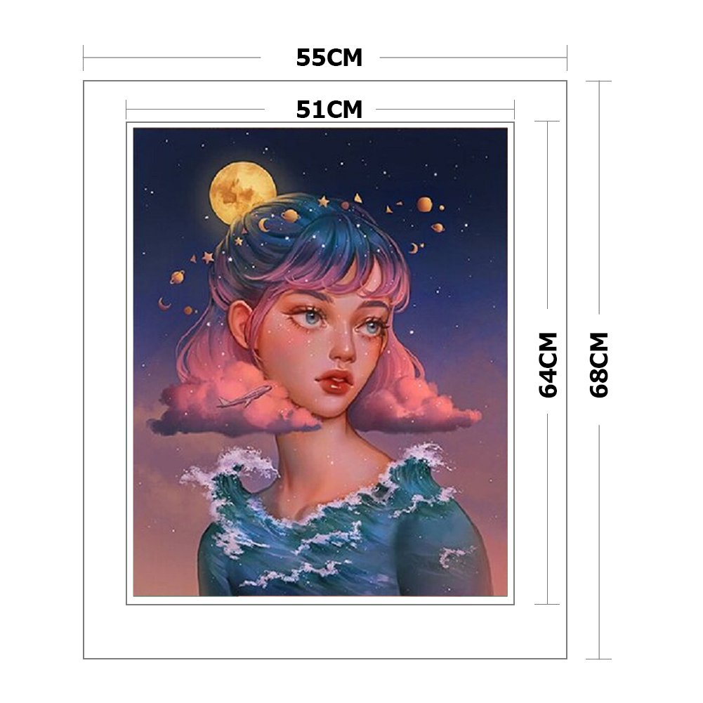 11ct Stamped Cross Stitch - Shinning Queen(55*68cm) B