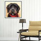 5D Diy Diamond Painting - Full Round - Lovely Black Dog