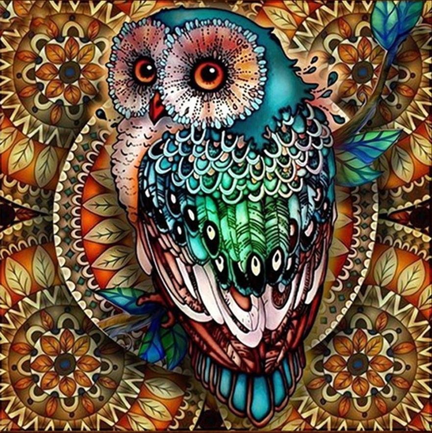 Diamond Painting -Full Round - Owl