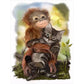 5D Diy Diamond Painting Kit Full Round Beads Monkey Cat