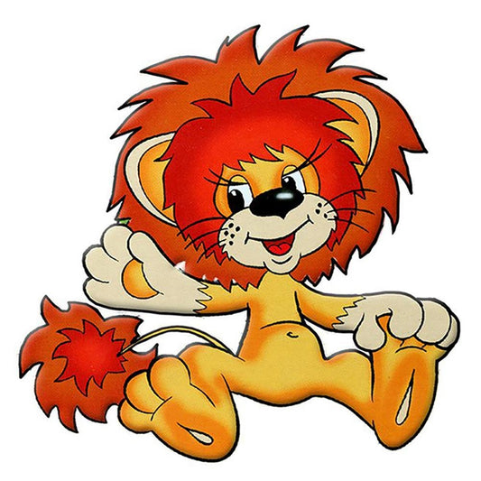 Cartoon Lion Beads Art Craft