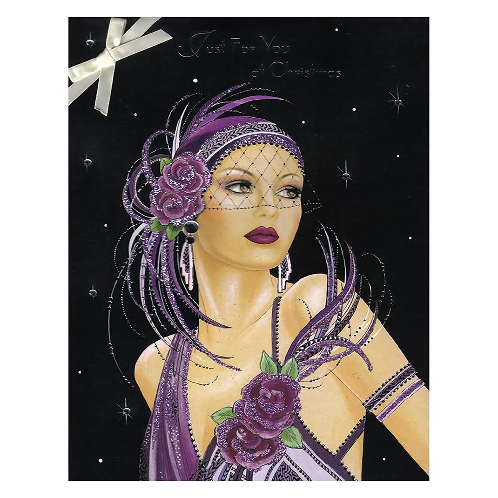 11CT Stamped Cross Stitch Woman (30*40cm)
