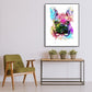Painting By Numbers Kit DIY Colorful Dog Hand Painted Canvas Oil Art Picture