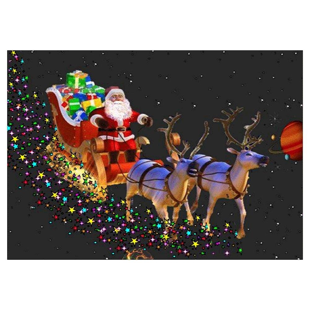 5D Diy Diamond Painting Kit Full Round Beads Santa Claus