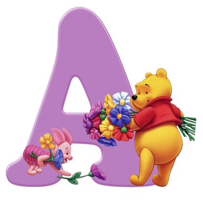 Round Beads Diamond Paintings Art Letter A Winnie The Pooh
