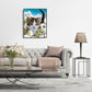 Cat In The Flower DIY Painting By Numbers Acrylic Paints Living Room Decoration