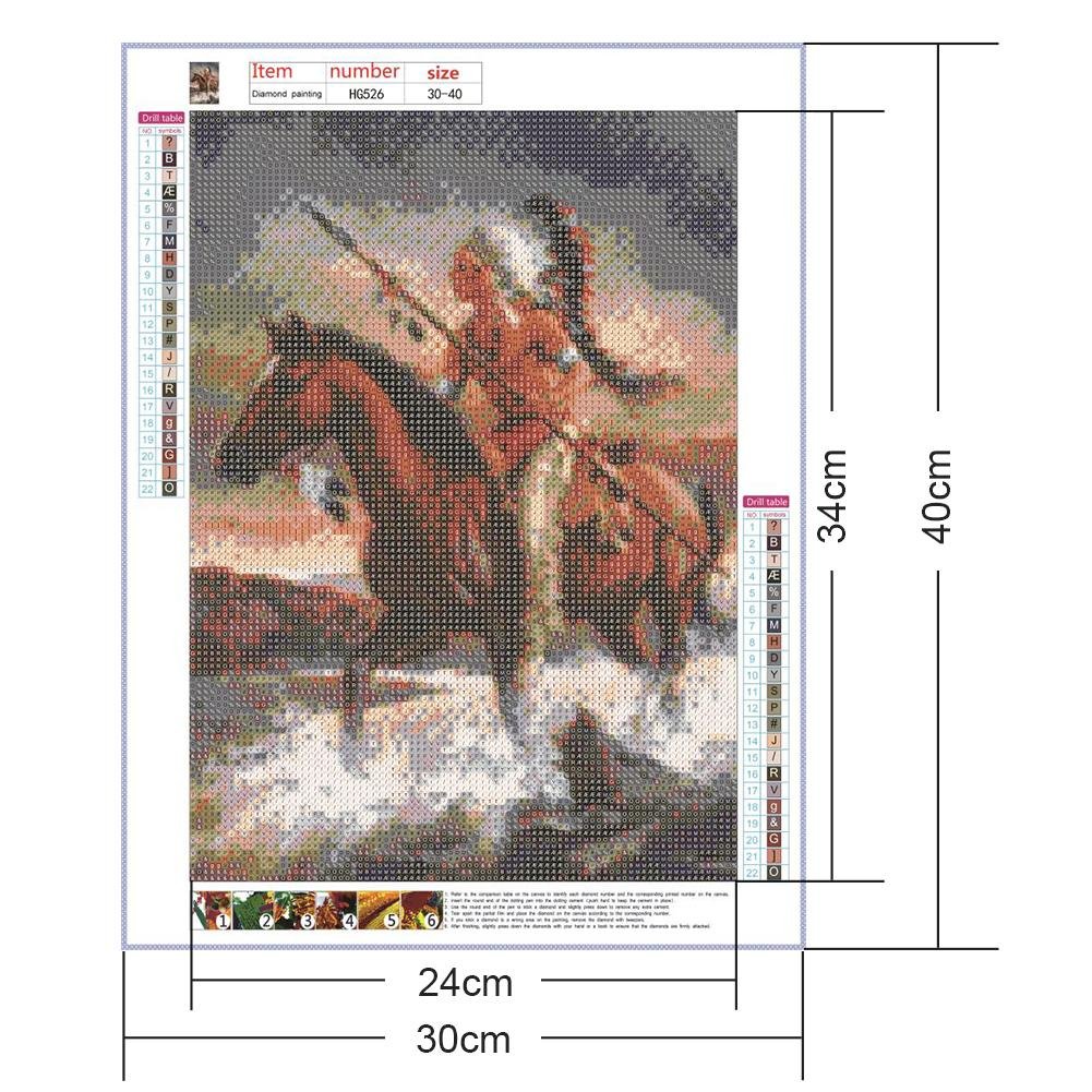 Diamond Painting - Full Round - Brave Indians