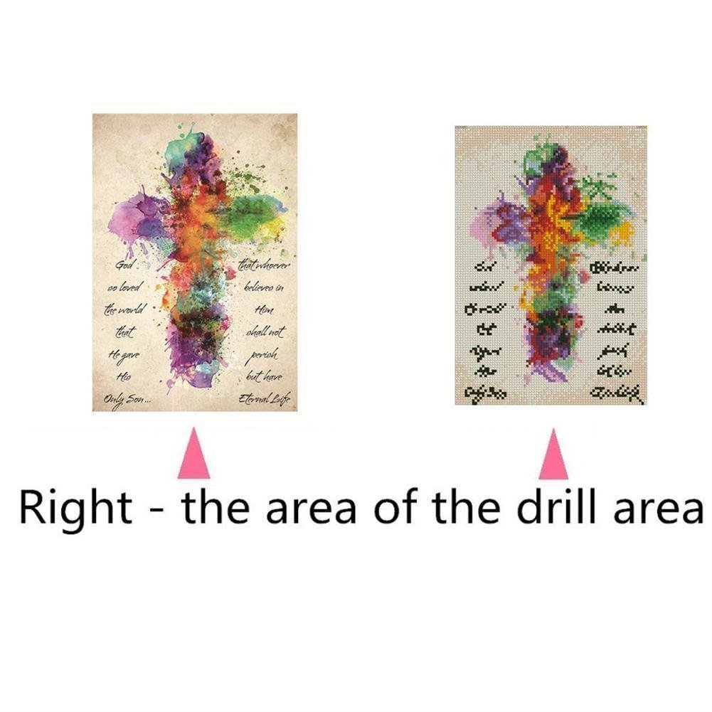 Diamond Painting - Full Round - Cross Colorful