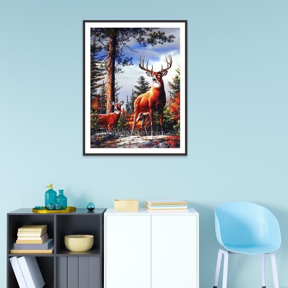 Diamond Painting - Full Round - Forest Elk
