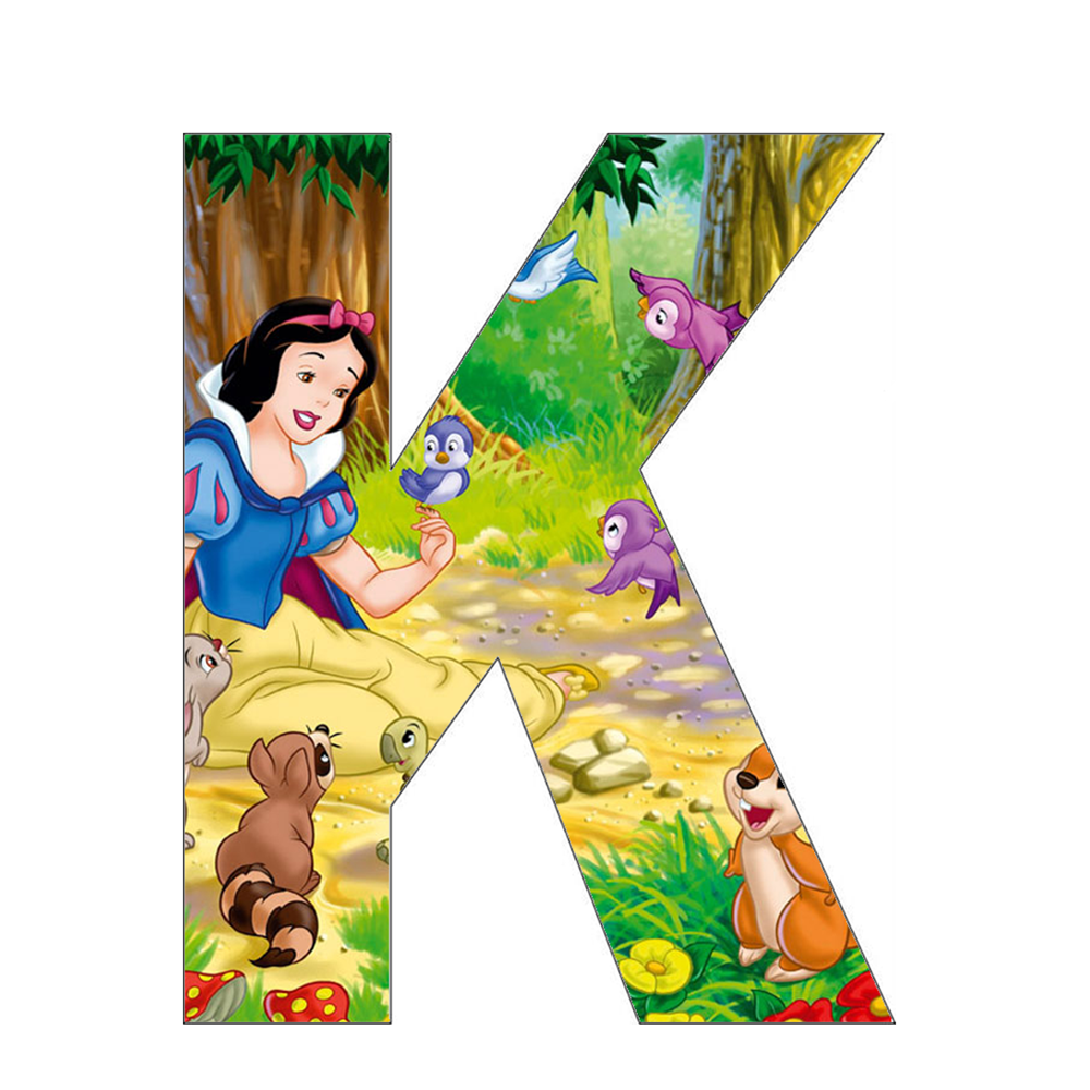 Diamond Paintings Art Full Drill Letter Snow White