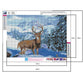 Diamond Painting - Full Round - Snow Deer B